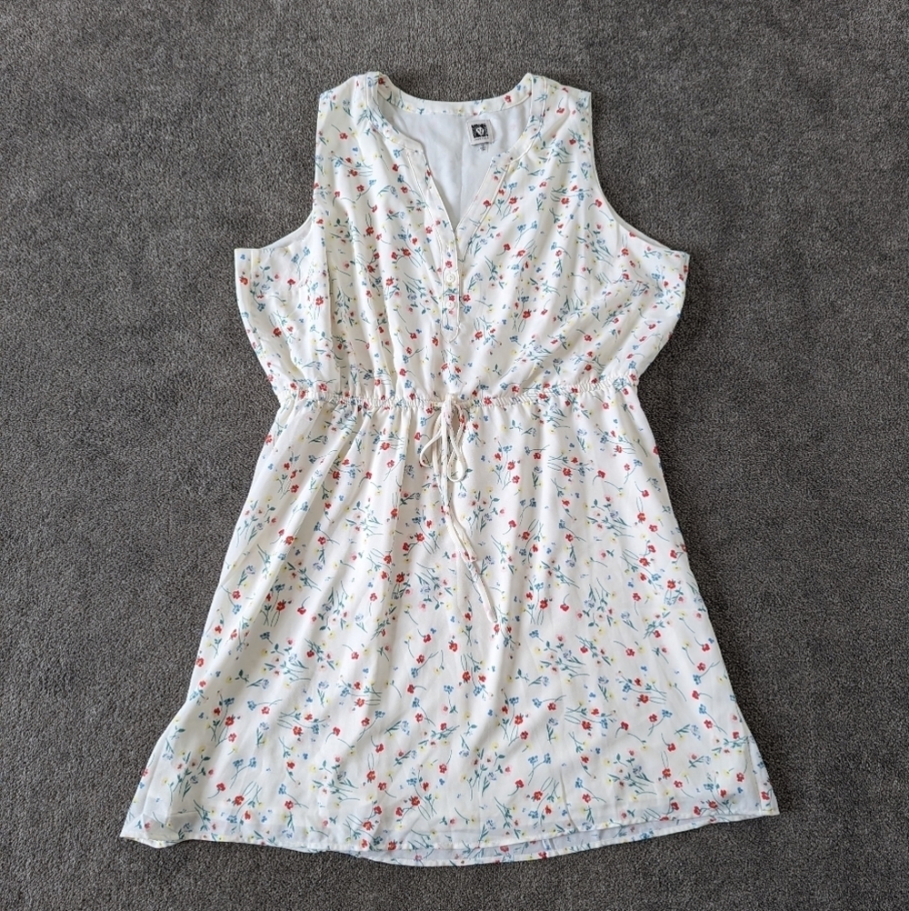 Anne Klein Women's Floral Midi Dress Size 16 Cottagacore Summer NEW NWT